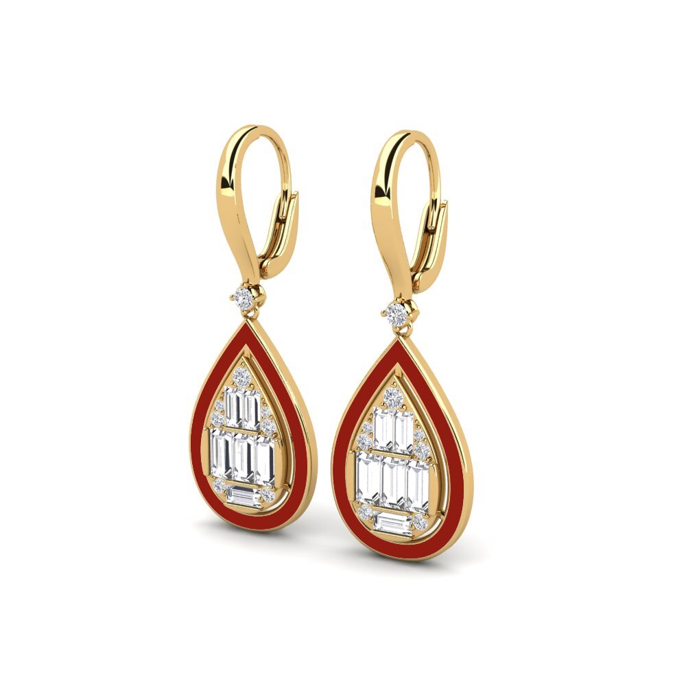 Labor-gezüchteter Diamant Damen ohrring Dionysou