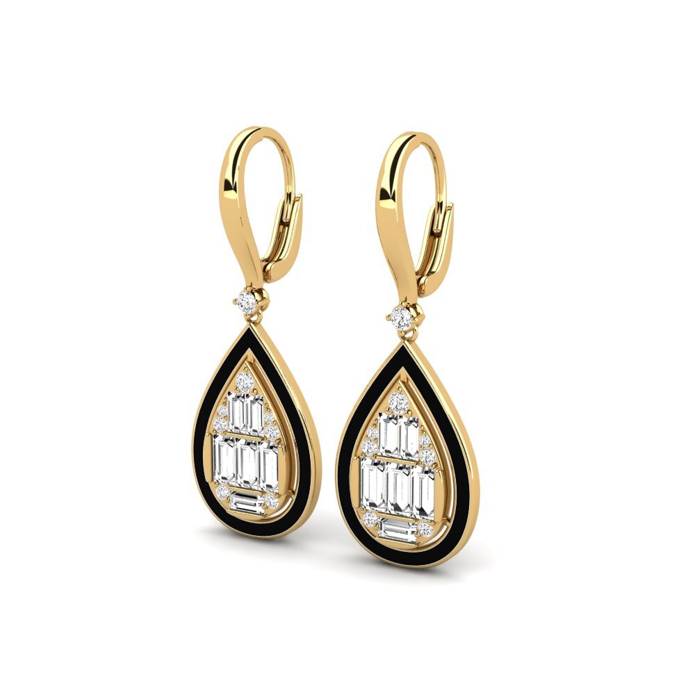 Đá Moissanite Bông tai nữ Dionysou
