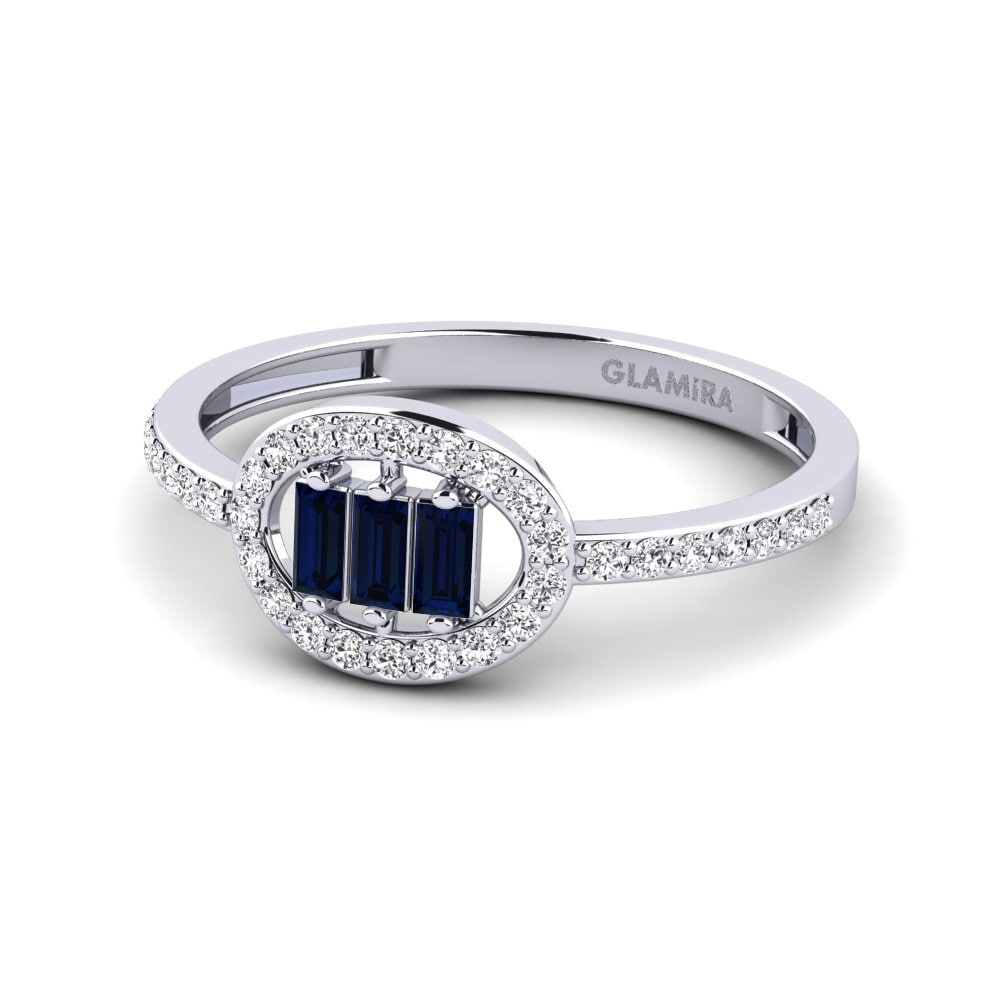 Zafiro Anillo de compromiso Dipht
