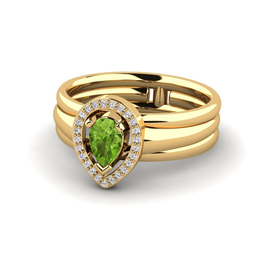 Peridoto Anillo de compromiso Disparitre