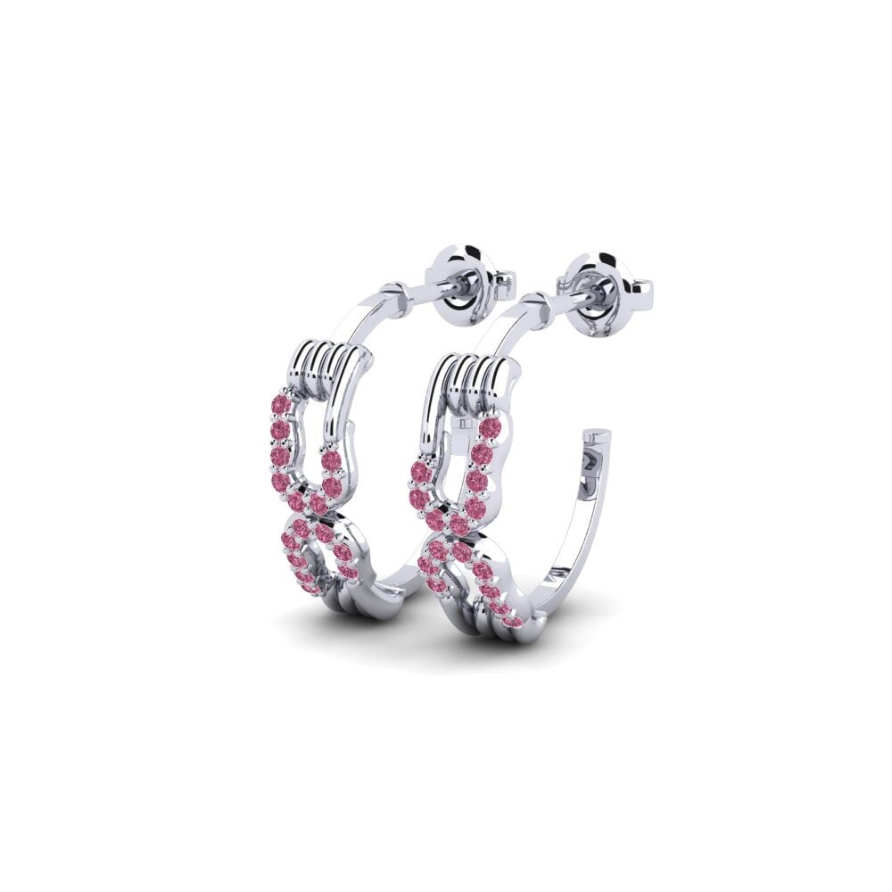 Plata 925 Granate Rhodolite Pendiente de mujer Dissemble