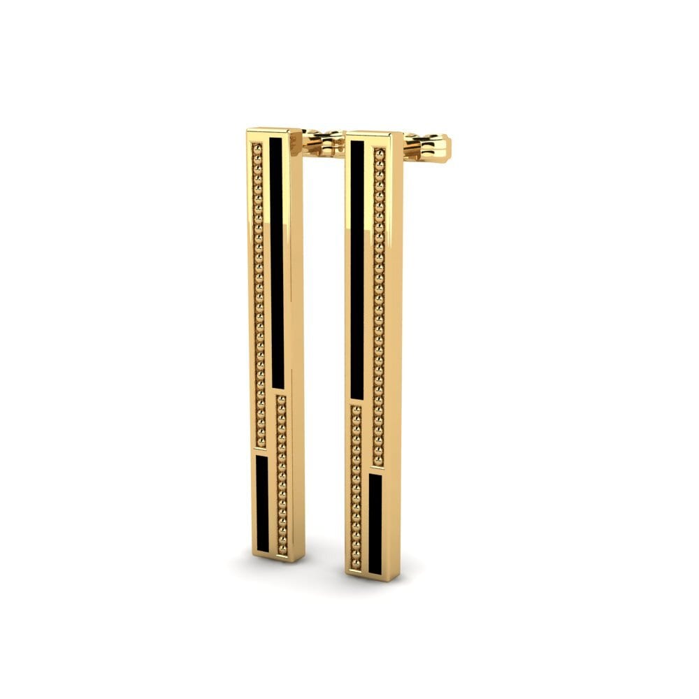 9k Oro Amarillo Pendientes Divisera