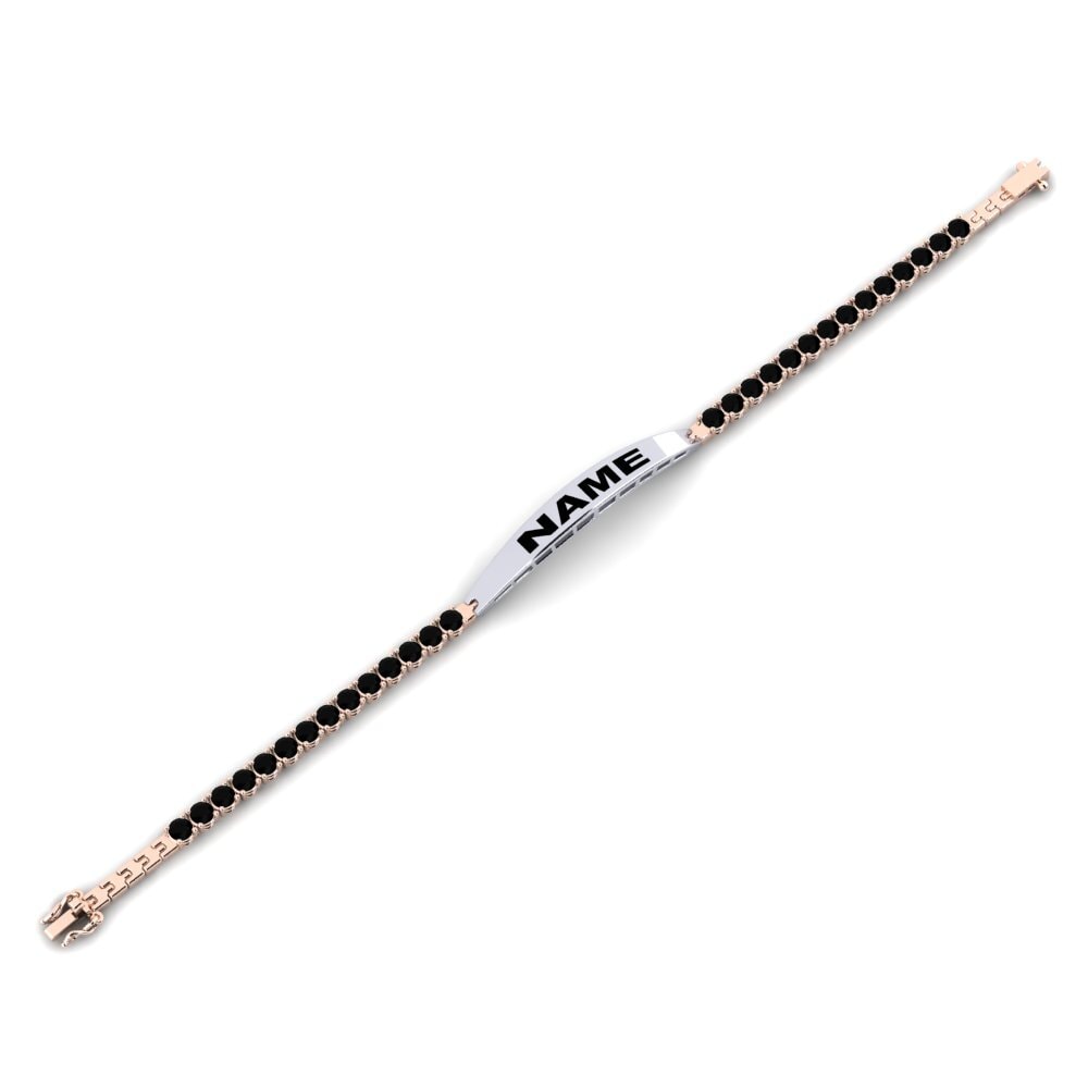 Initial & Name Black Onyx Bracelets