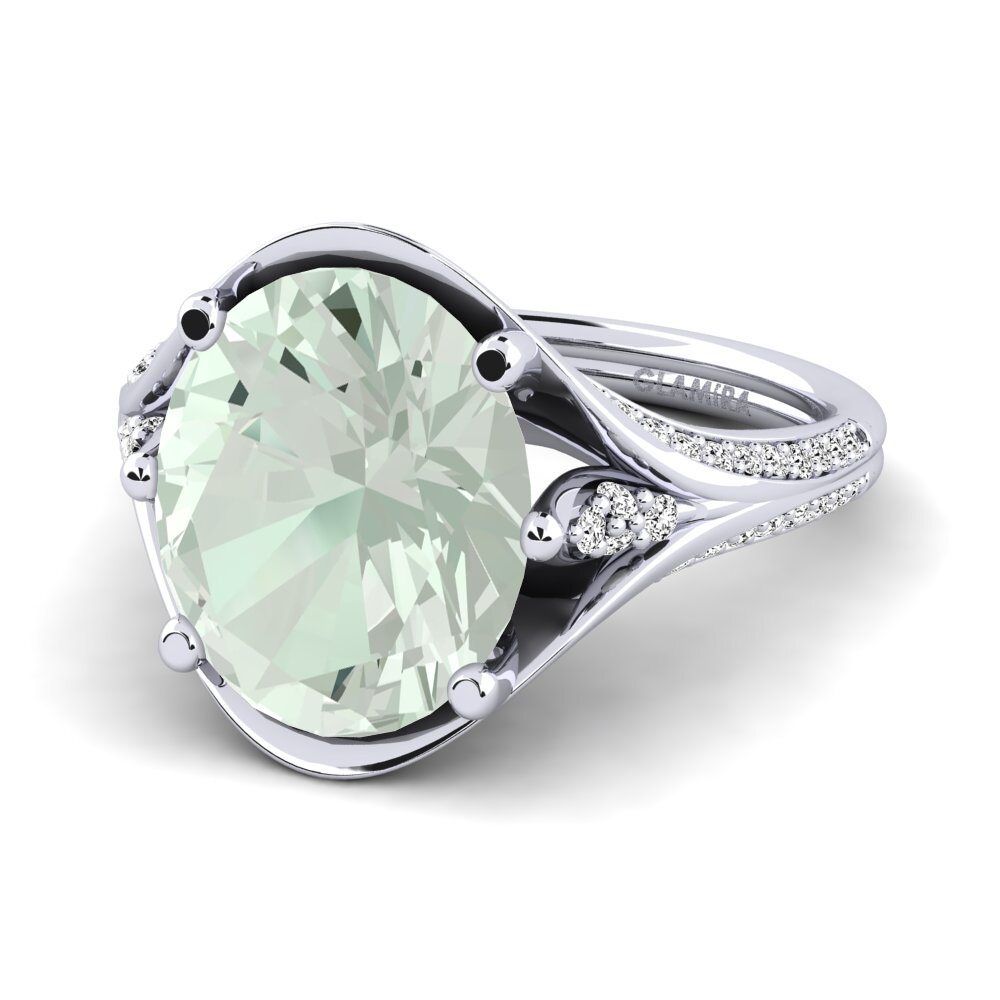 Green Amethyst Ring Djamila