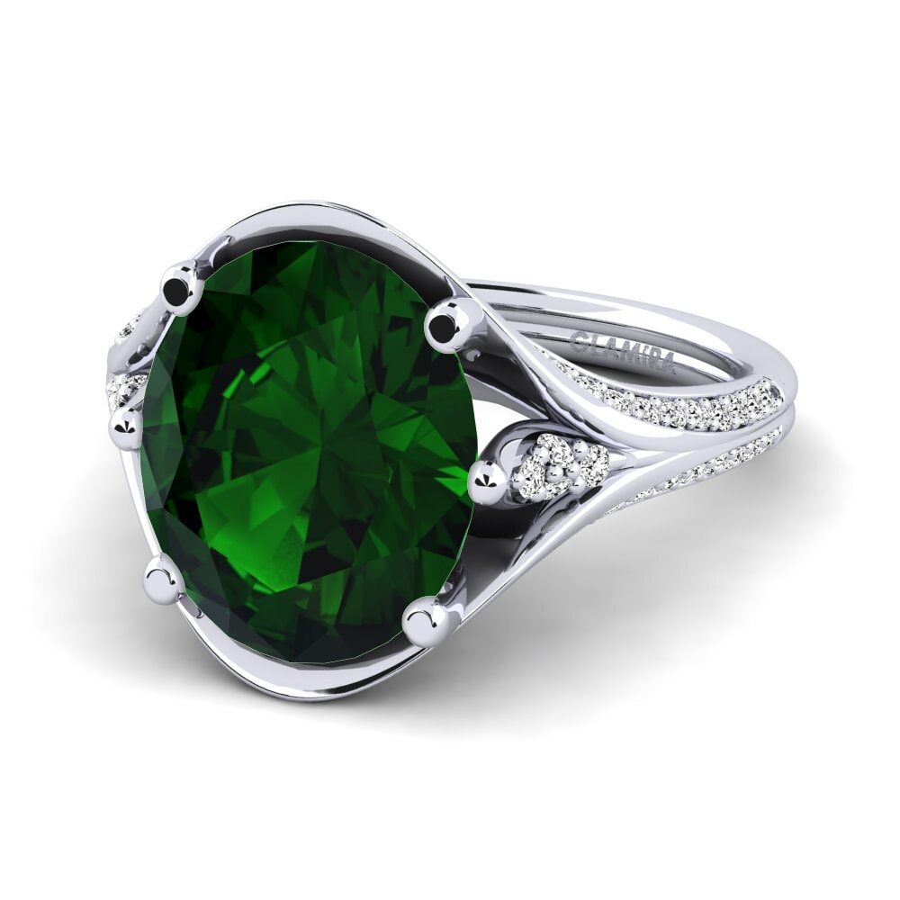 Turmalina verde Anillo Djamila