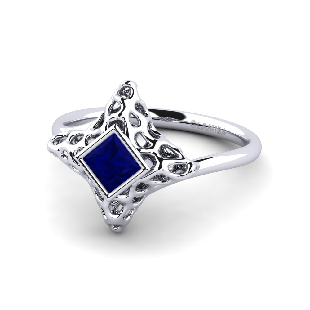 Princess Sapphire Engagement Ring Dluay