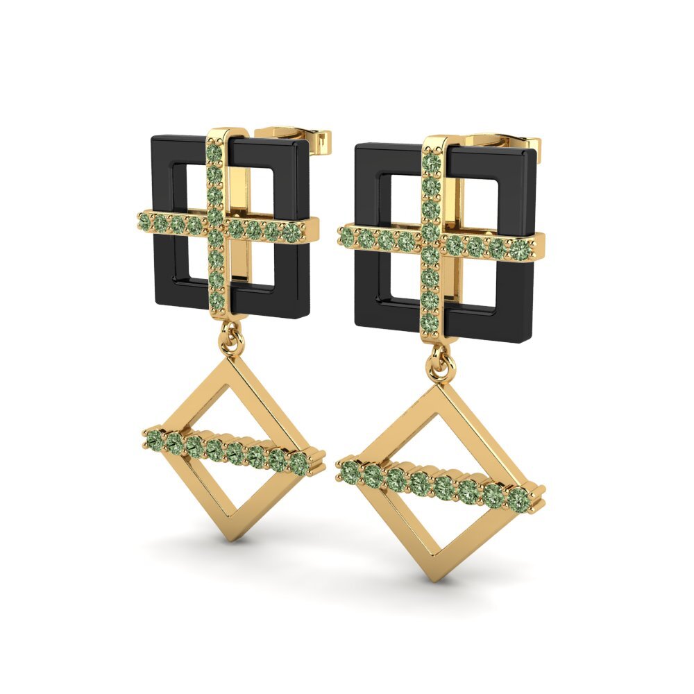 Diamante Verde Pendiente de mujer Doa