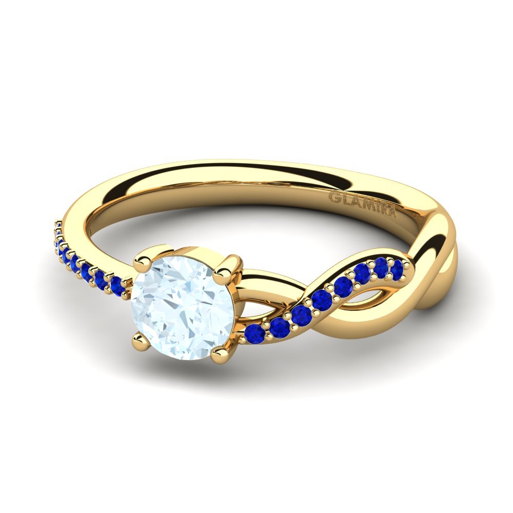 14K Yellow Gold Engagement Ring Dobrila