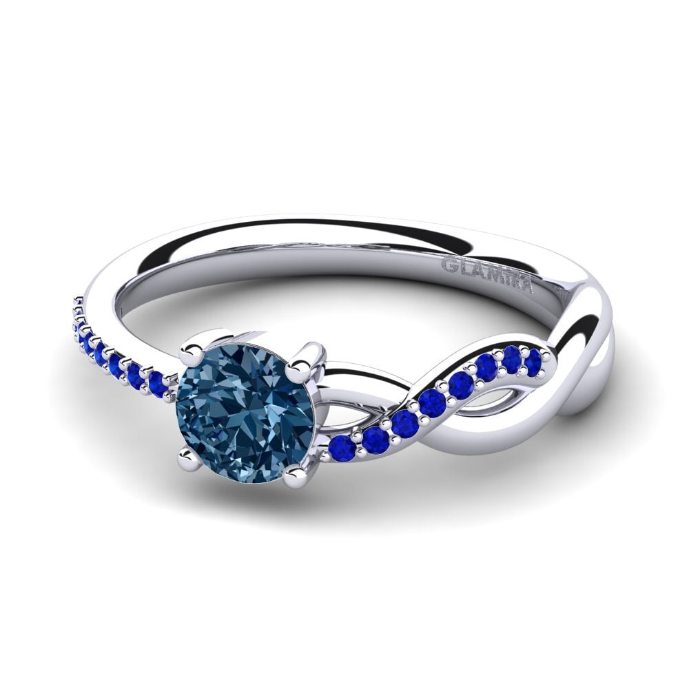 Blue Diamond Engagement Ring Dobrila