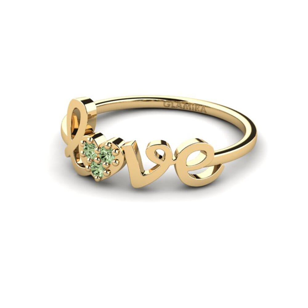 Diamante Verde Anel Dogsuli