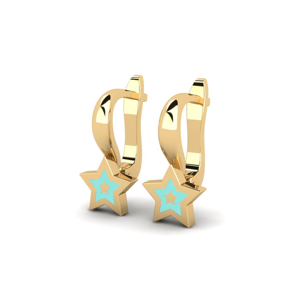 9k Oro Amarillo Pendiente para Niño Dohainik