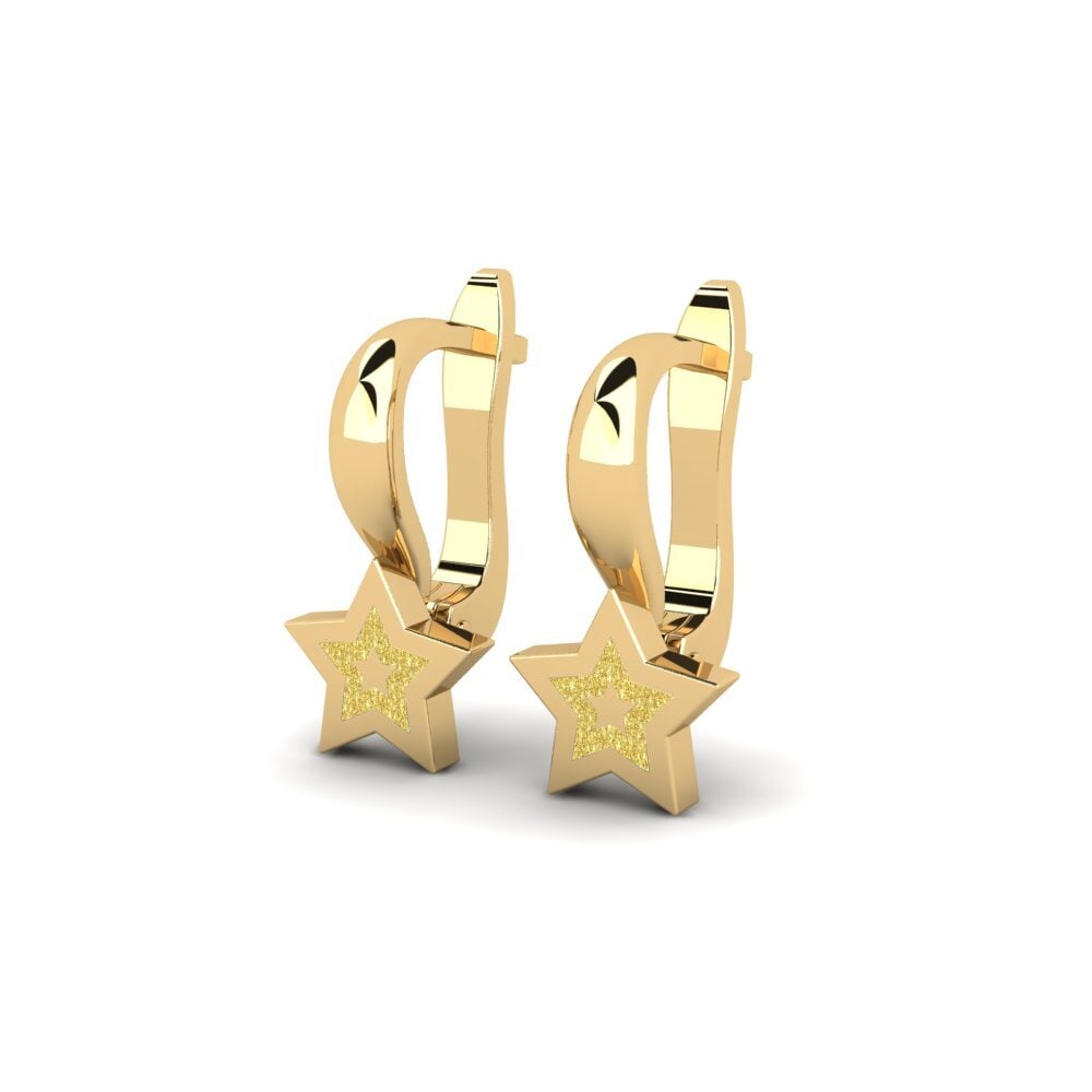 14k Oro Amarillo Pendiente para Niño Dohainik
