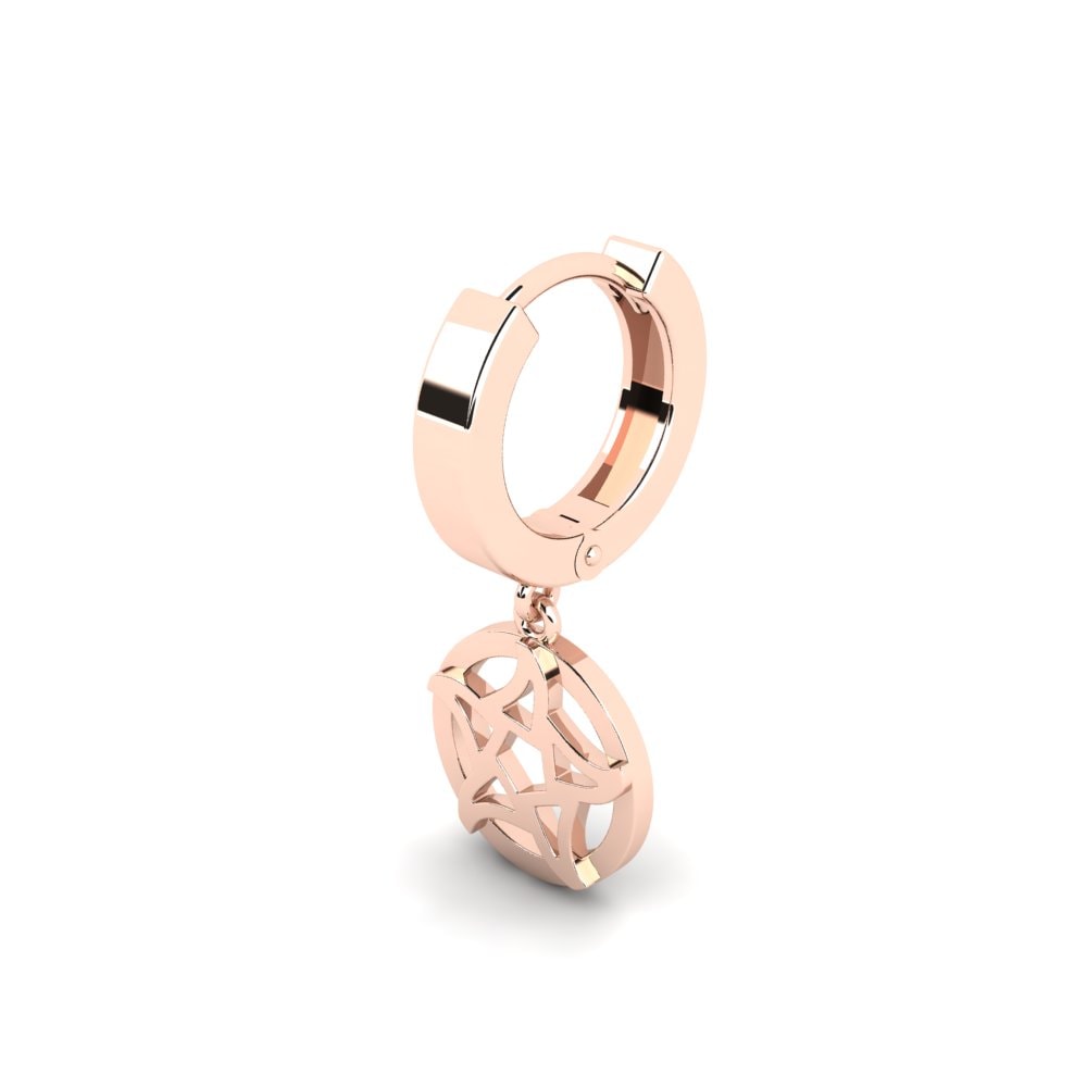 14ct Rose Gold Men's Earring Doidew