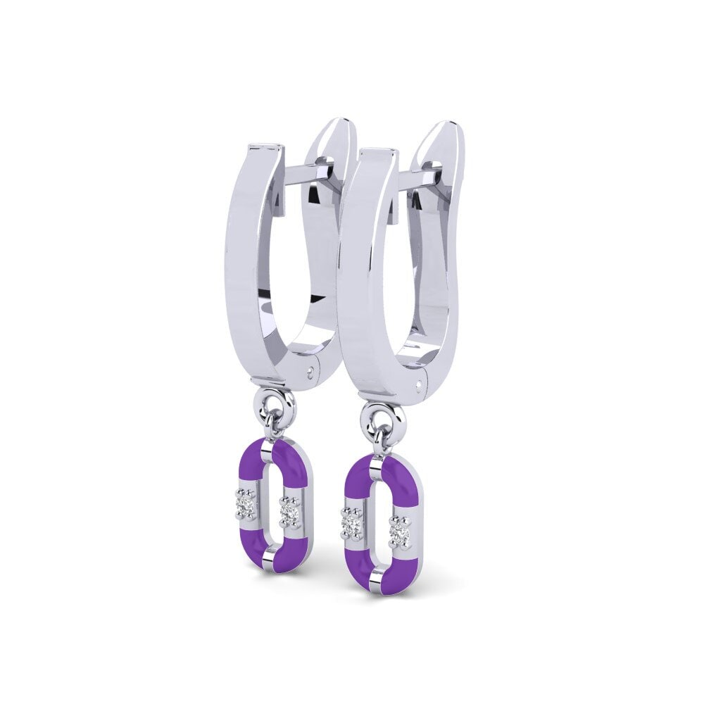 Plata 925 Pendiente de mujer Dokos