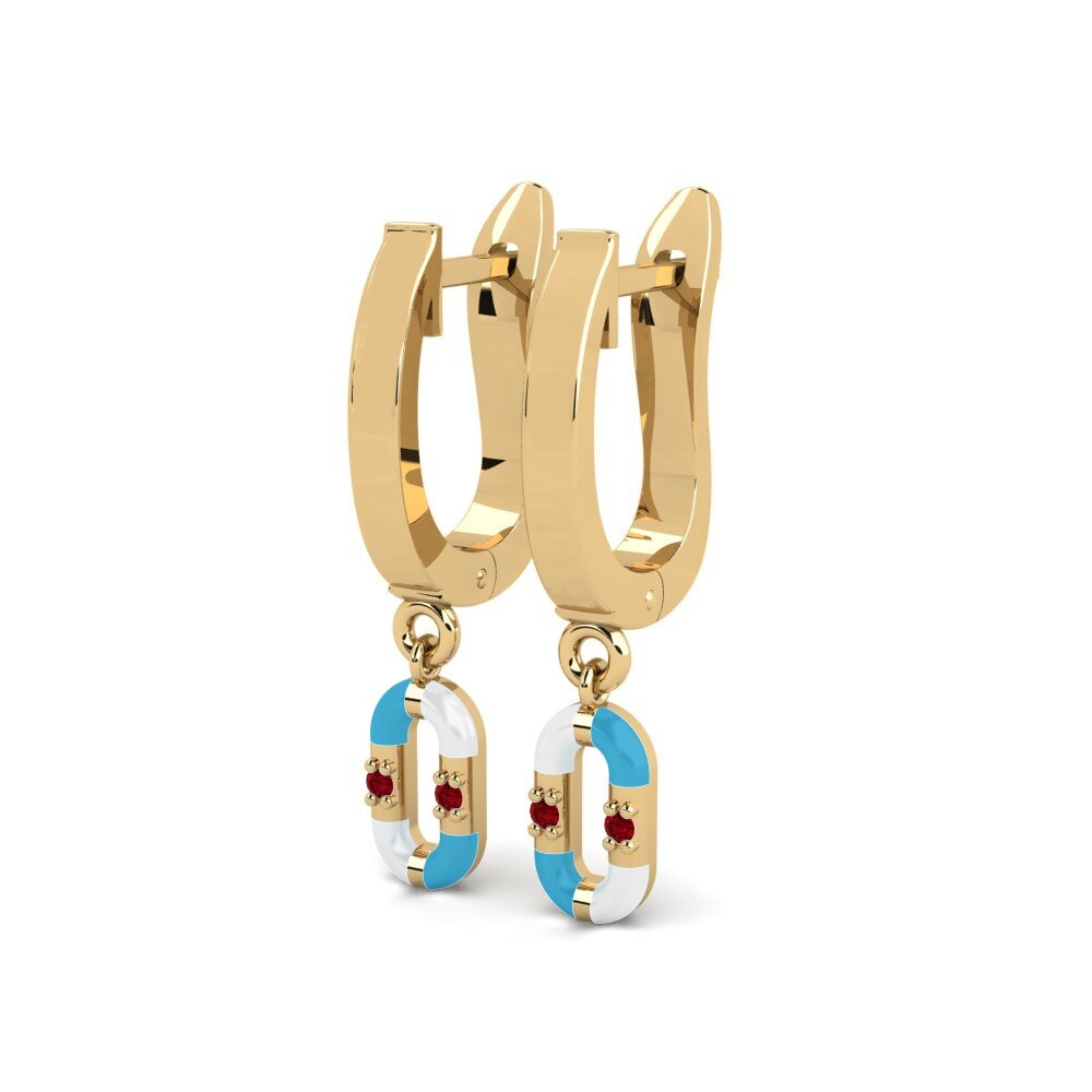 Red Zirconia Women's Earring Dokos