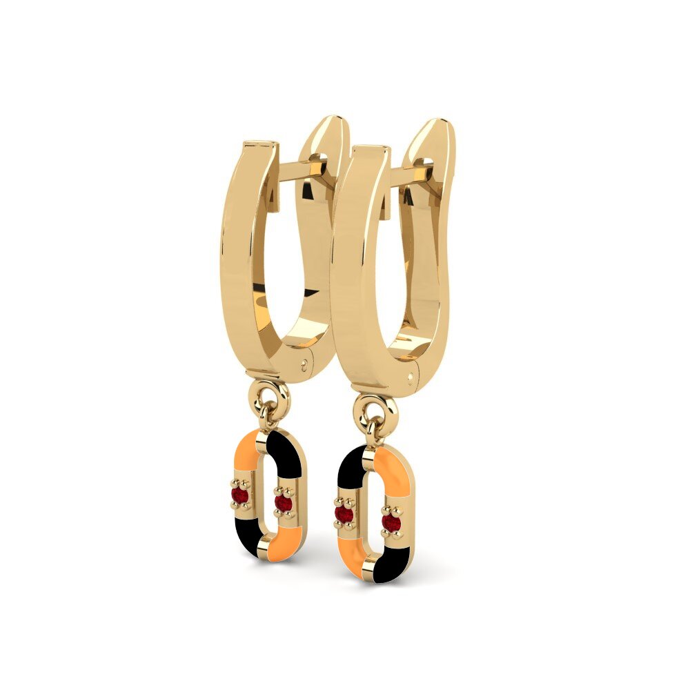 Red Zirconia Women's Earring Dokos
