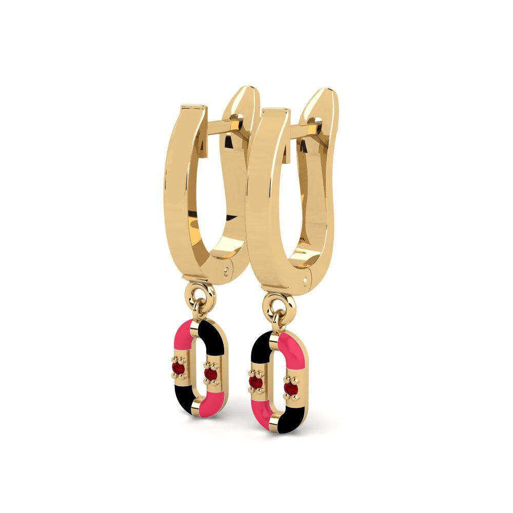 Red Zirconia Women's Earring Dokos
