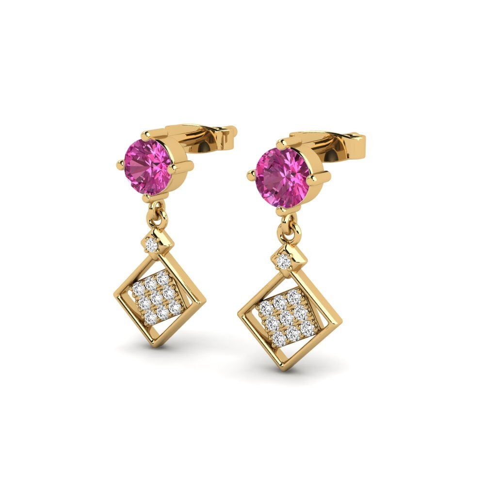 Pink Topaz Women's Earring Domani