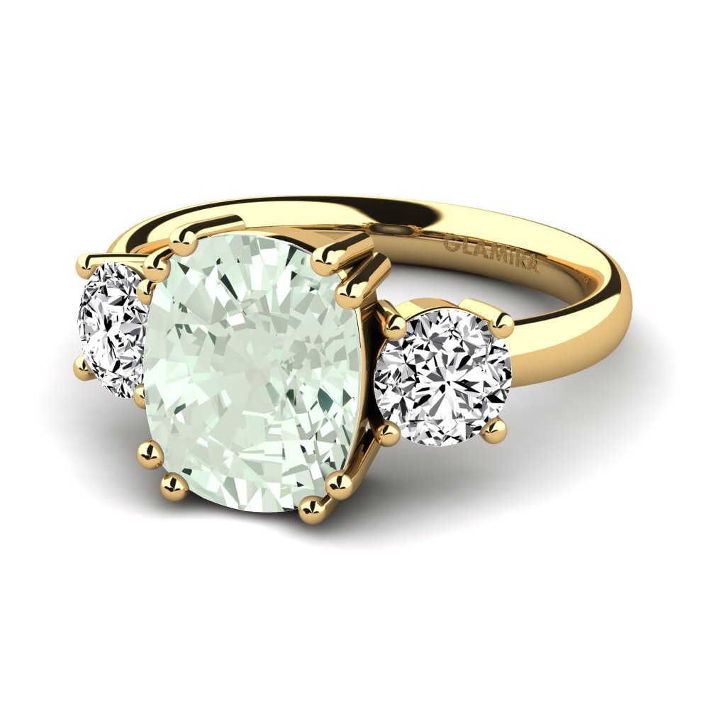 Green Amethyst Ring Domela