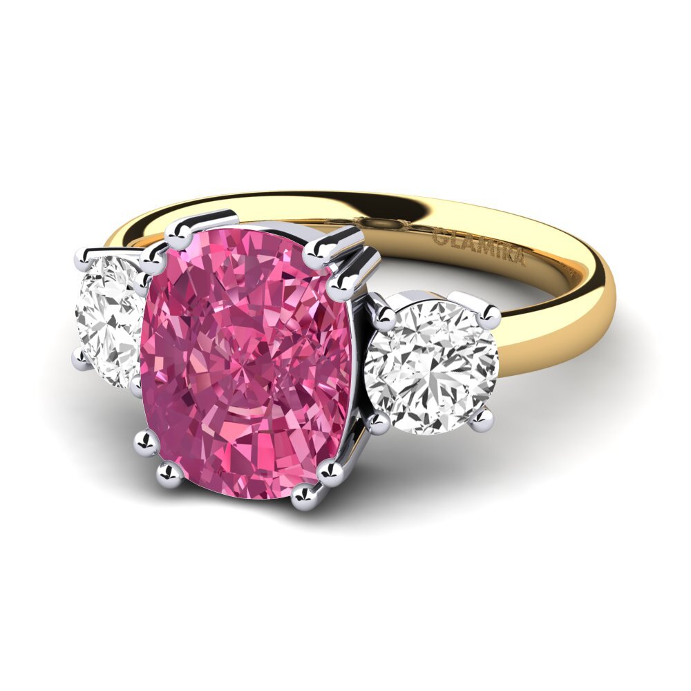 18ct White / Yellow Gold Ring Domela