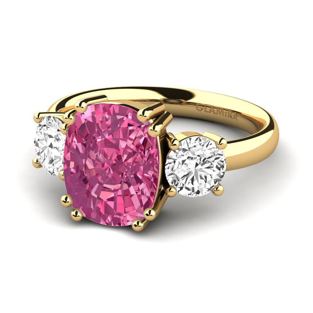18k Oro Amarillo Anillo Domela