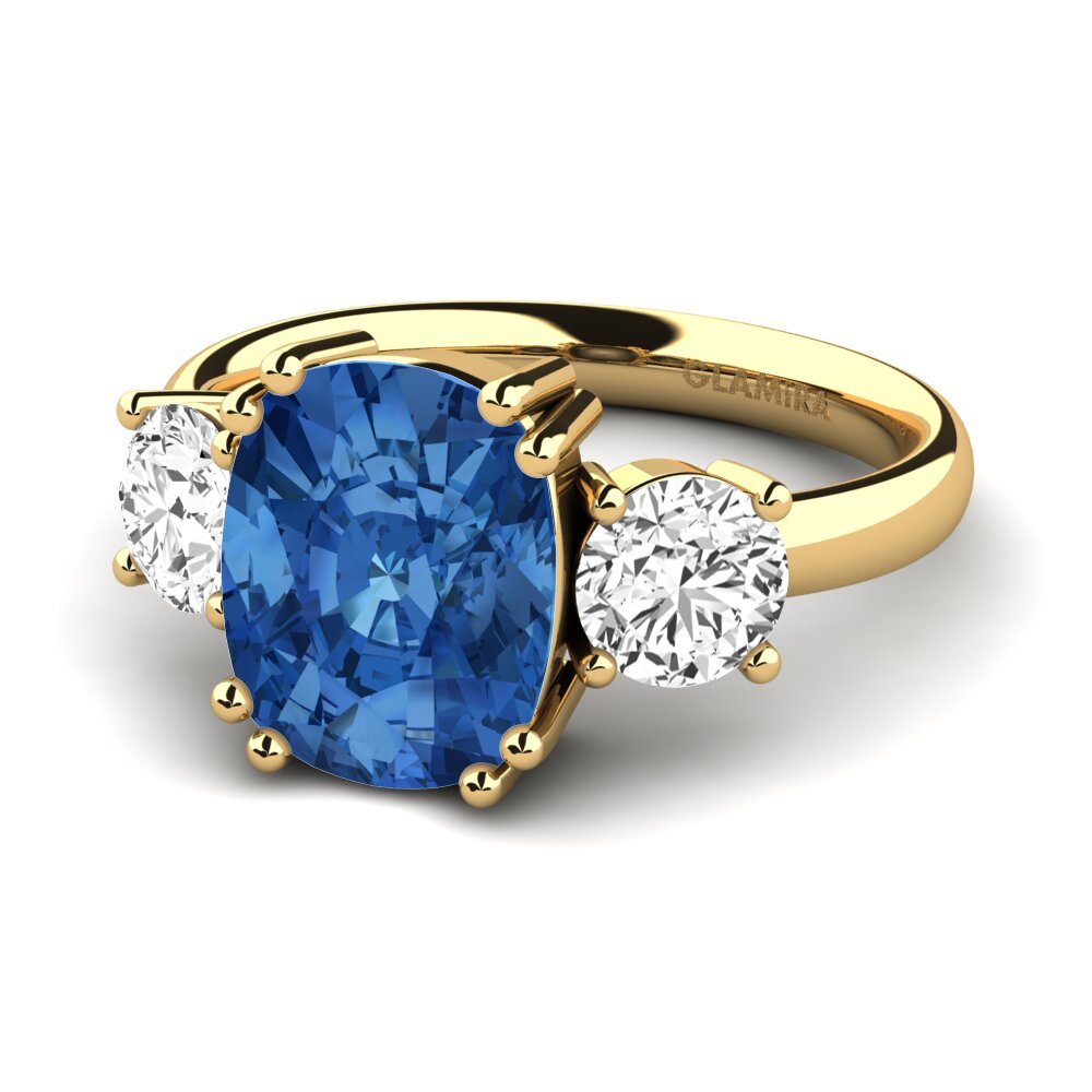 Dark Blue Zirconia Ring Domela