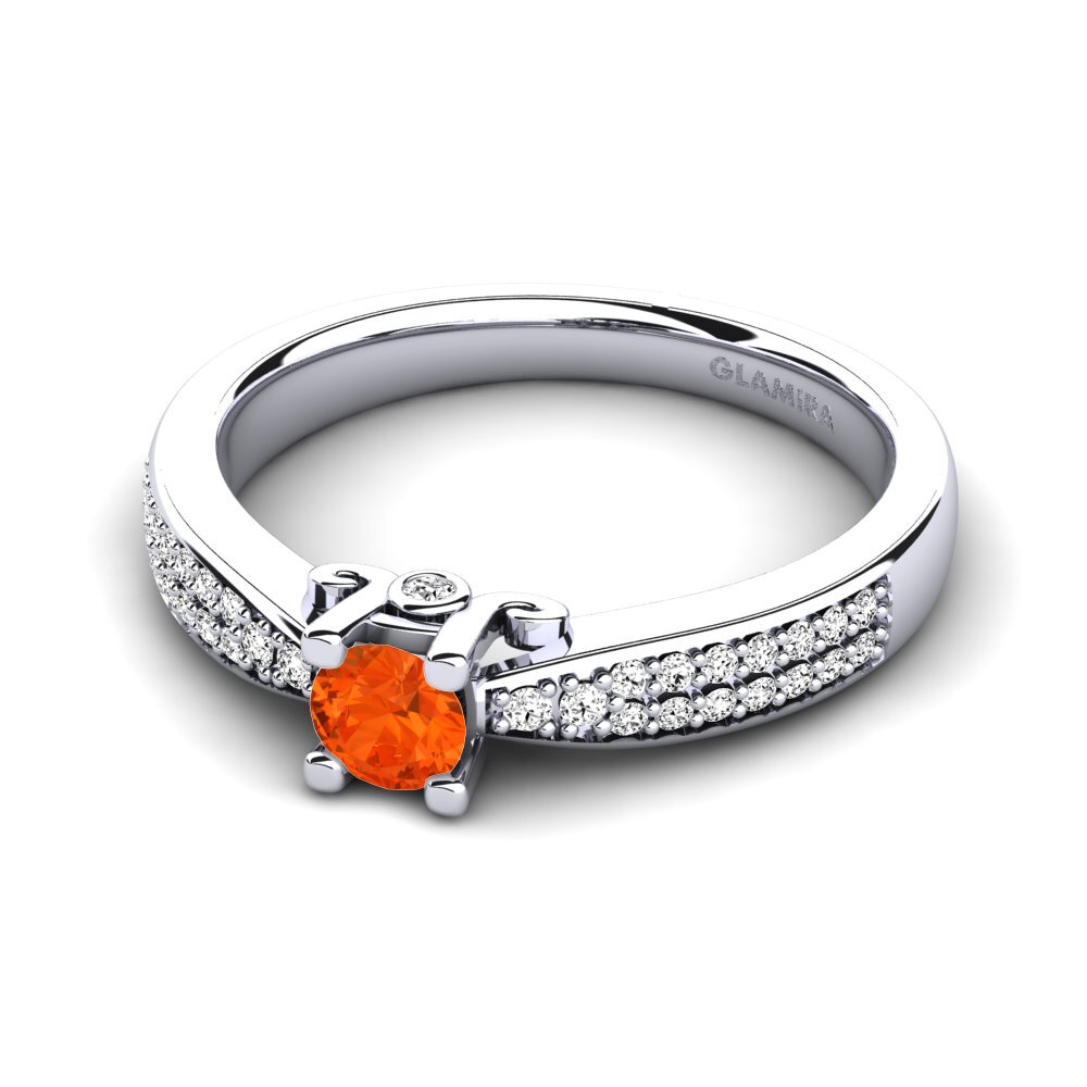 Fire-Opal Engagement Ring Donielle 0.25 crt