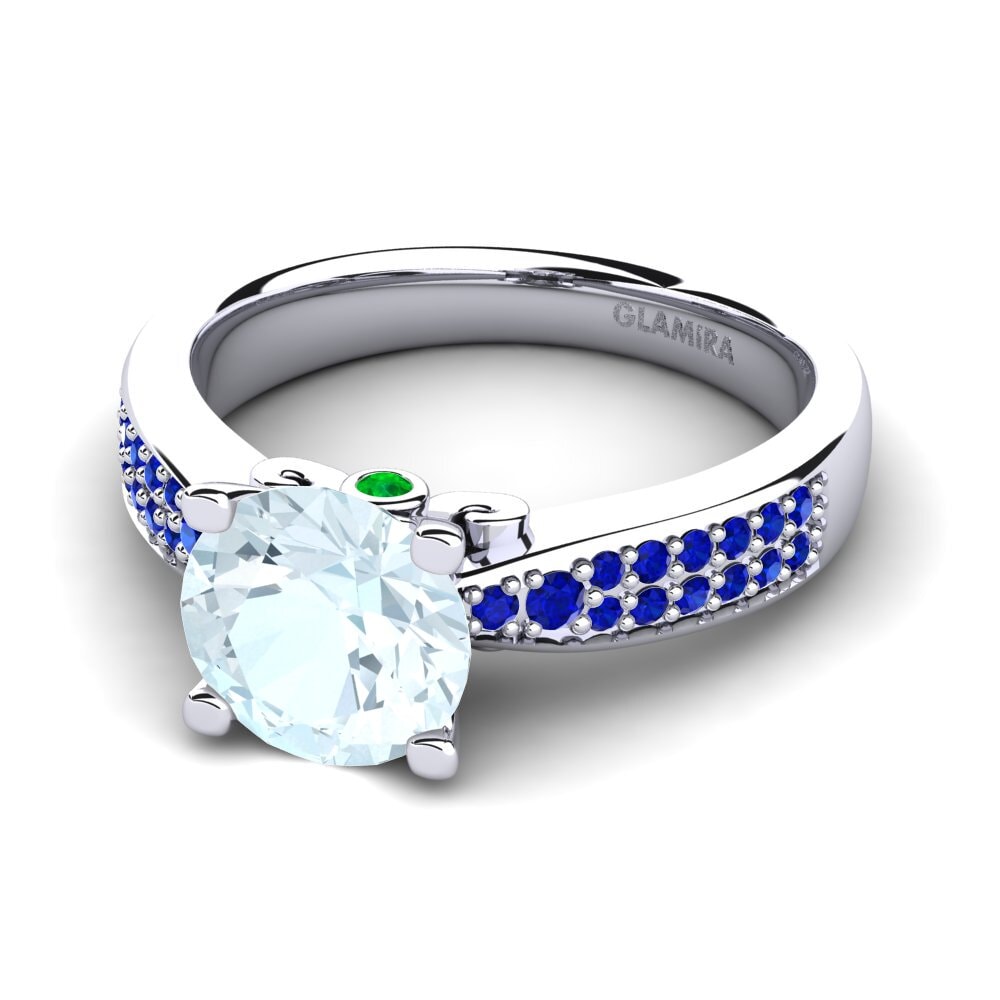 Aquamarine Engagement Ring Donielle 2.0 crt