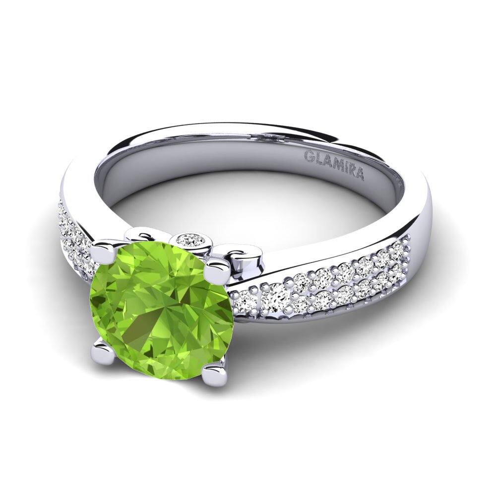 Peridoto Anillo de compromiso Donielle 2.0 crt