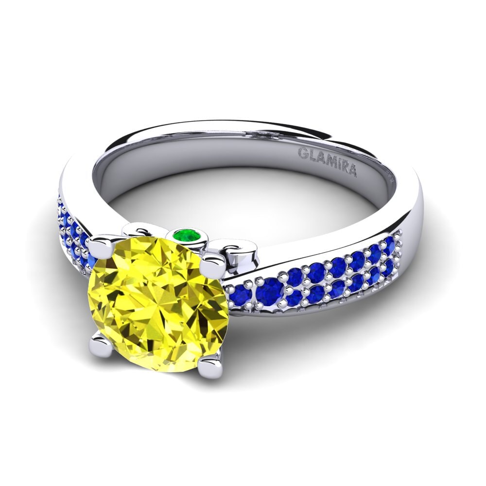 Yellow Diamond Engagement Ring Donielle 2.0 crt