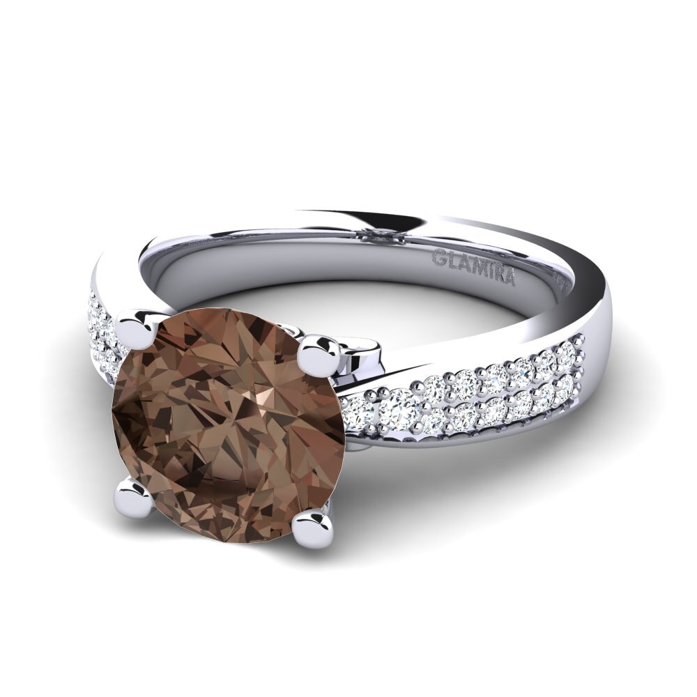 Smoky Quartz Engagement Ring Donielle 3.0 crt