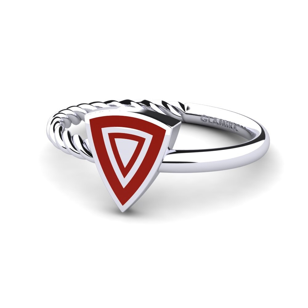 Weiß-Silber Ring Doolie