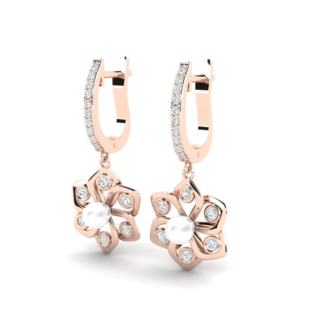 14ct Rose Gold Women's Earring Dorats