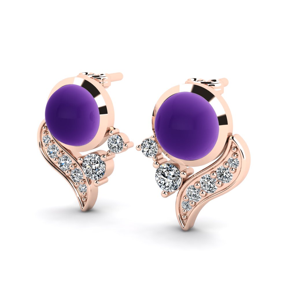 9ct Rose Gold Women's Earring Dorbeta