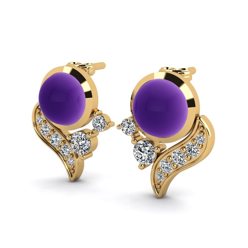 14ct Yellow Gold Women's Earring Dorbeta