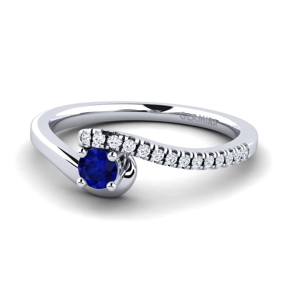 Zafiro Anillo de compromiso Doreen