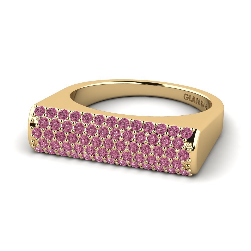 Granate Rhodolite Anillo meñique Dorletod
