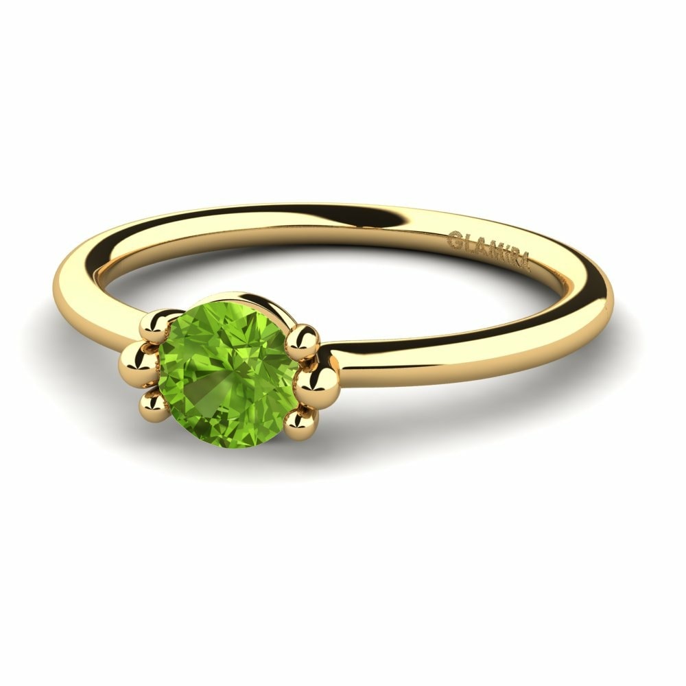 Peridot Engagement Ring Dorotea 0.5 crt