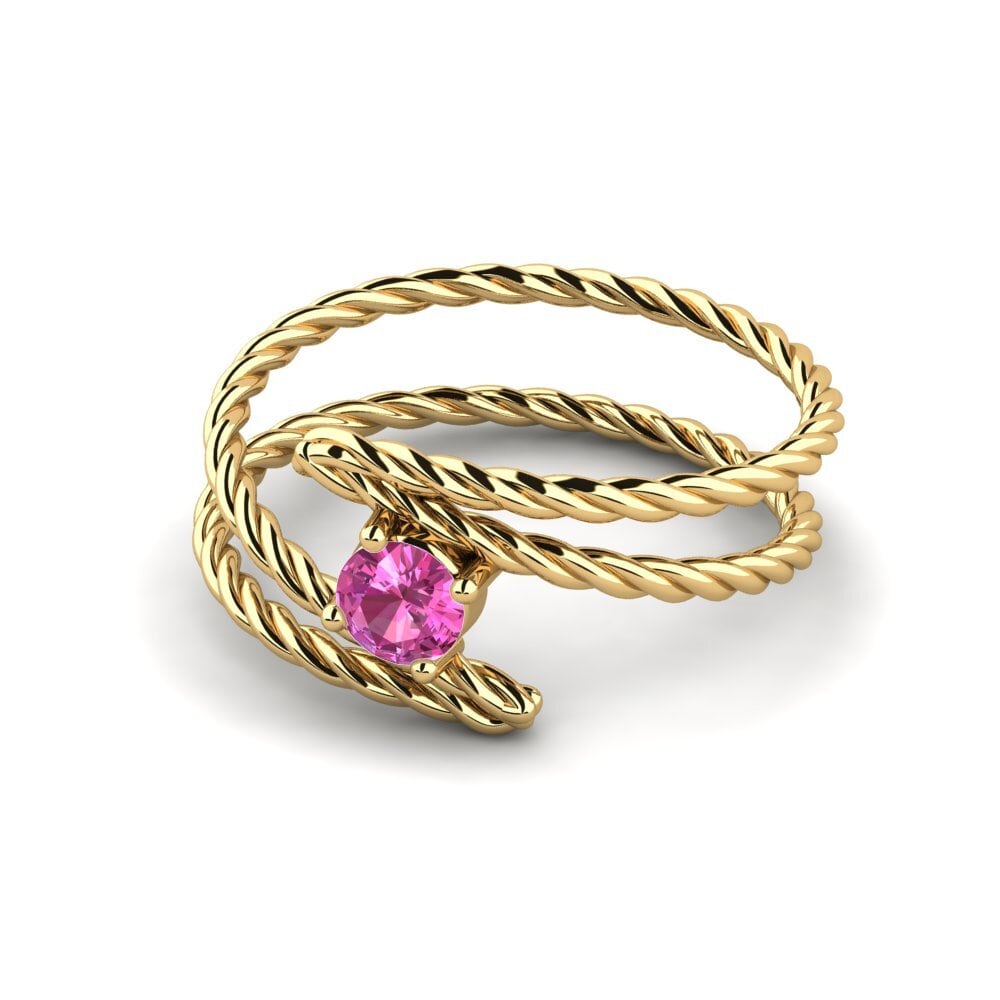 Rosa Topas Ring Dossil