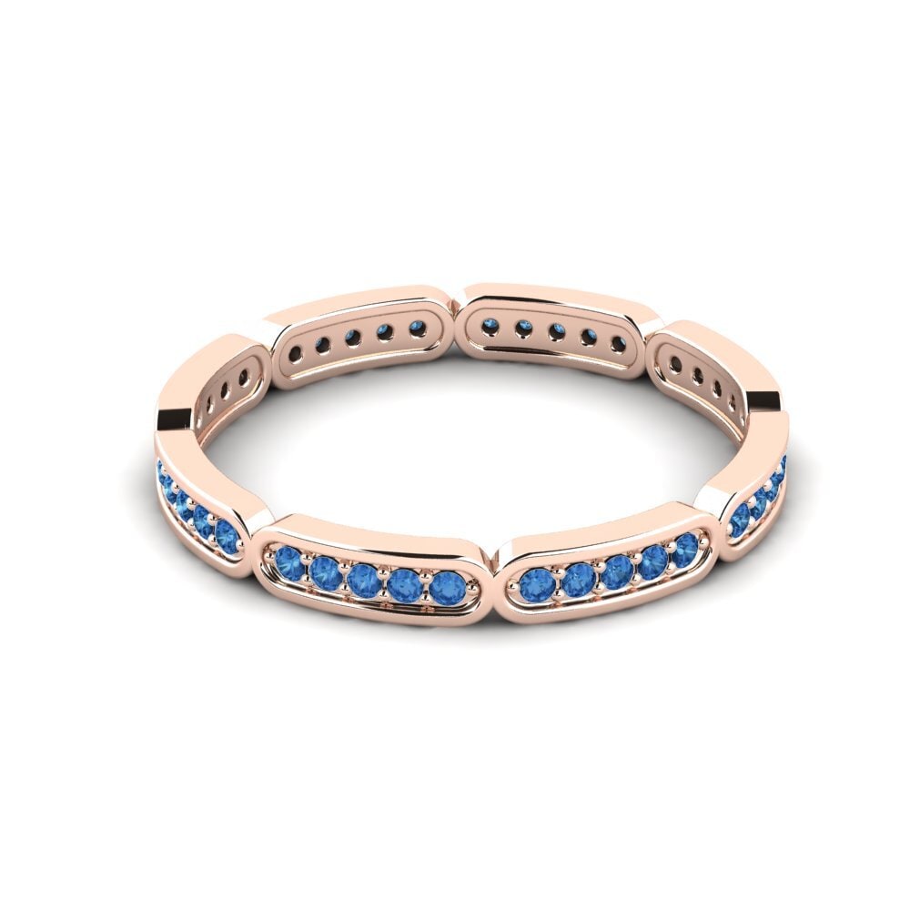 Circonita Azul Oscuro Anillo Dossleyn Women