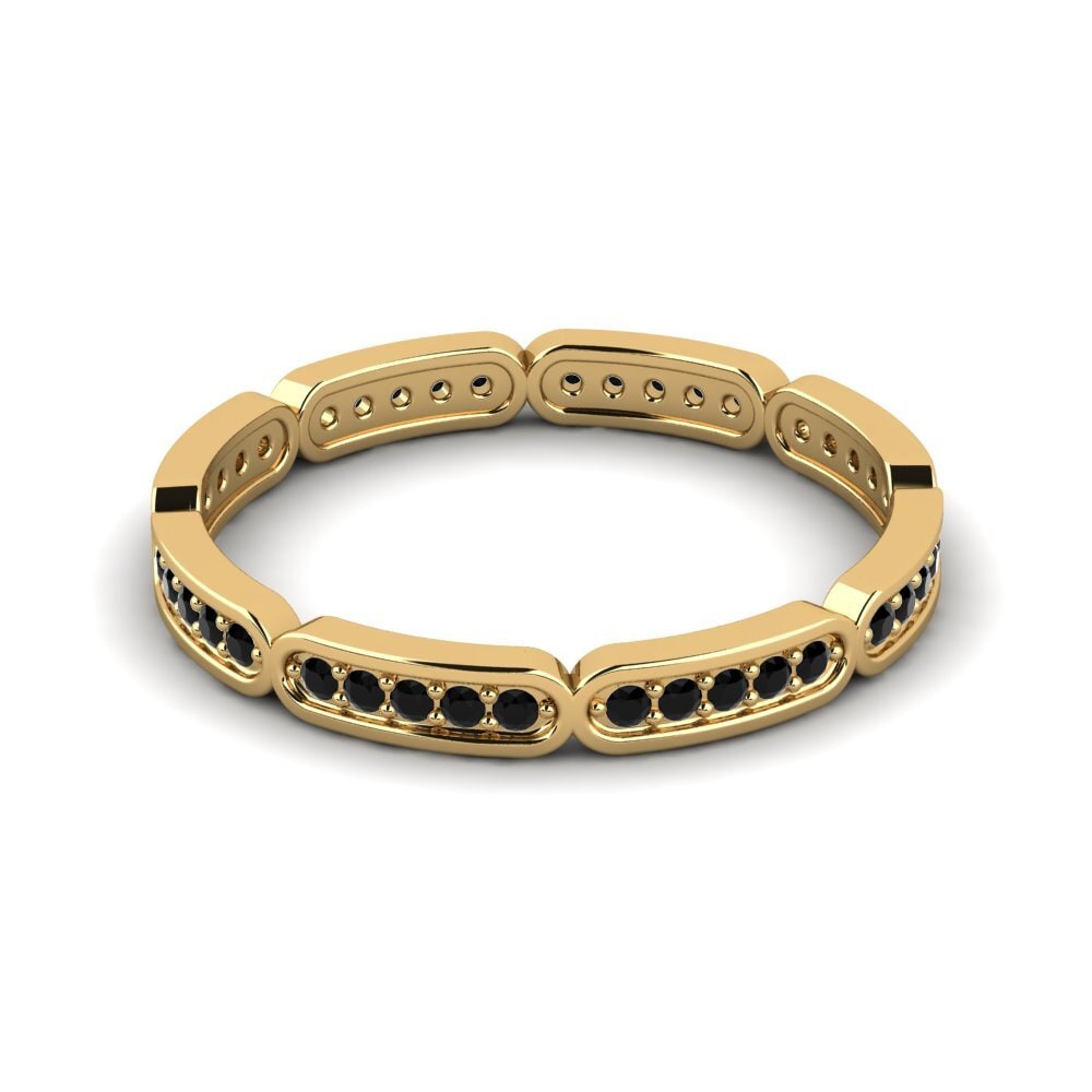 14ct Yellow Gold Black Onyx Ring Dossly