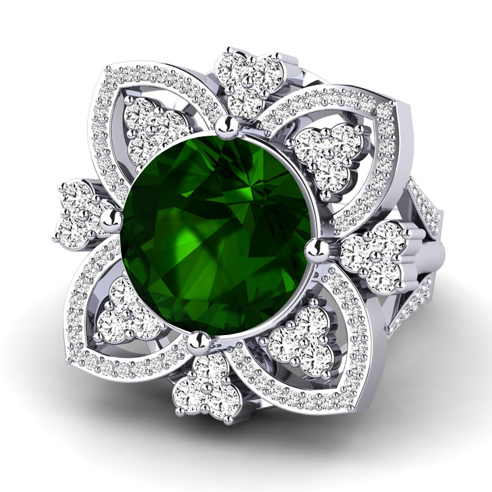 Turmalina verde Anillo Dottie