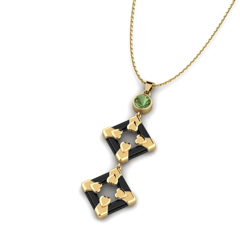 Zafiro Verde Colgante de Mujer Doud
