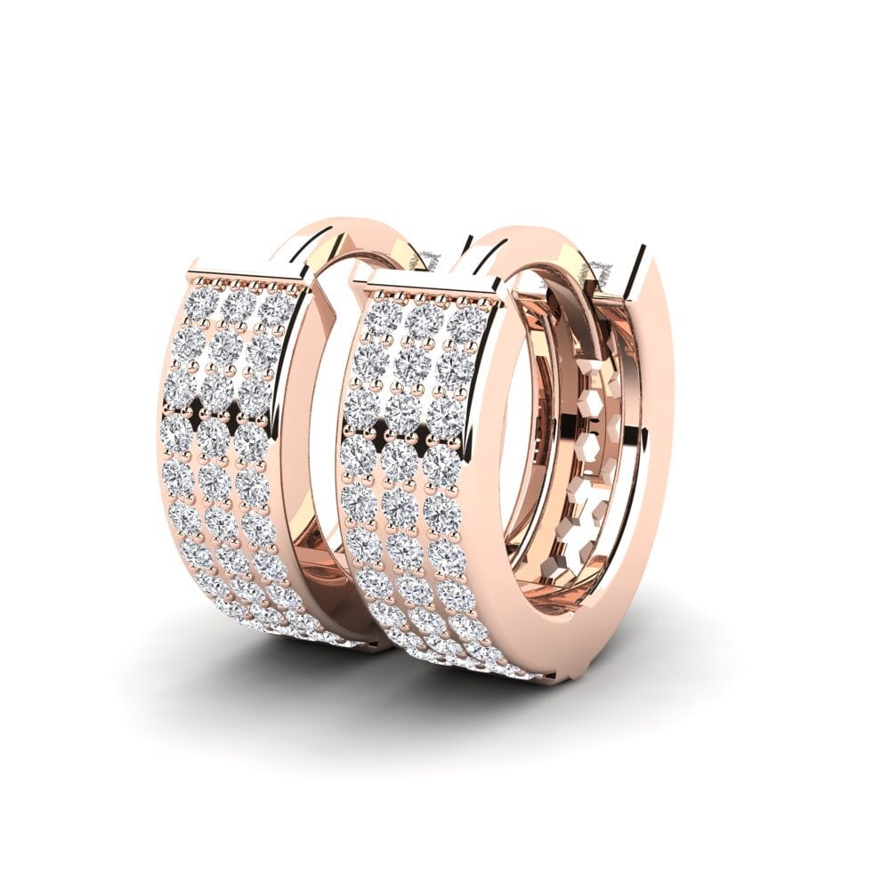 18ct Rose Gold Women's Earring Douera