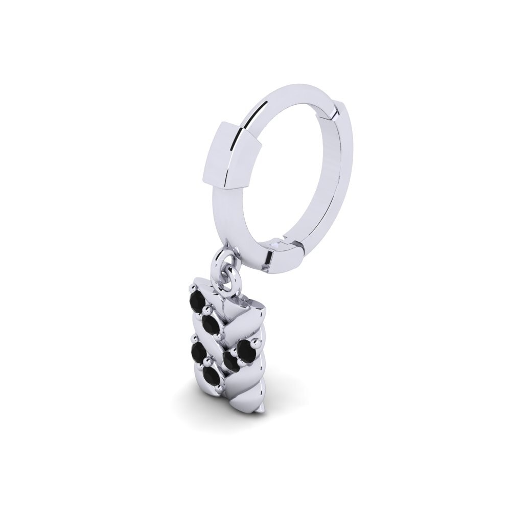925 stříbro Černý onyx Piercing pro muže Doustre
