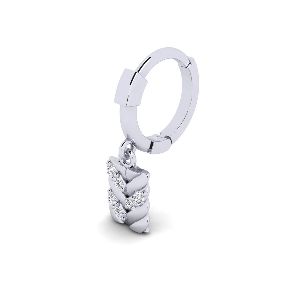 925 stříbro Diamant Brilliant Piercing pro muže Doustre