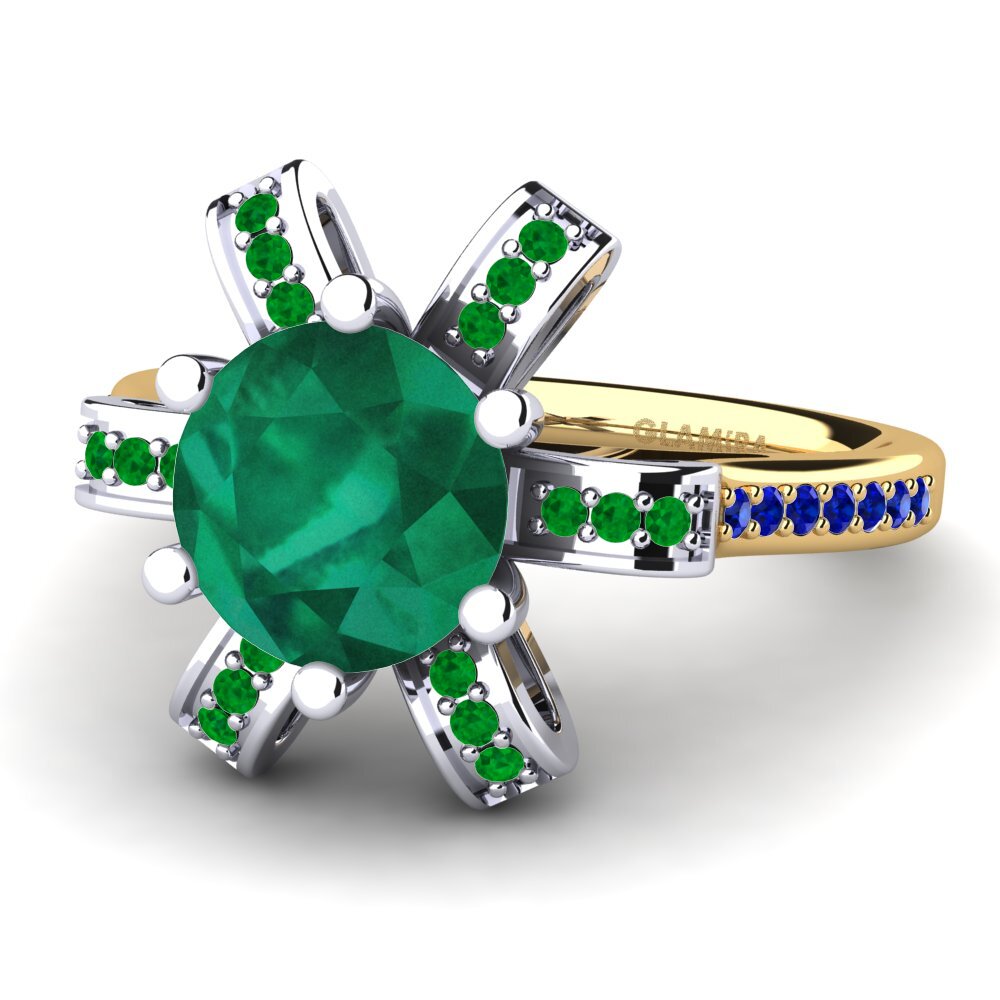 Emerald Engagement Ring Drancy