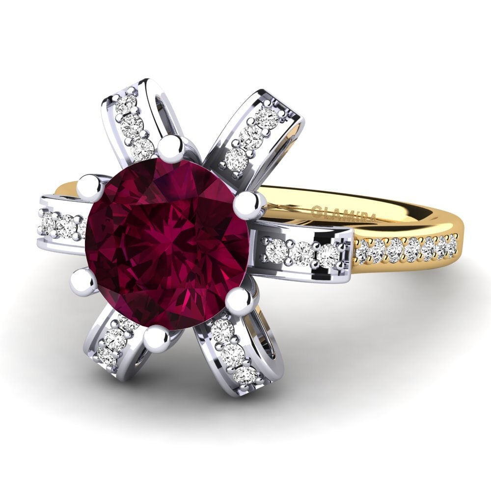 Đá Rhodolite Nhẫn đính hôn Drancy