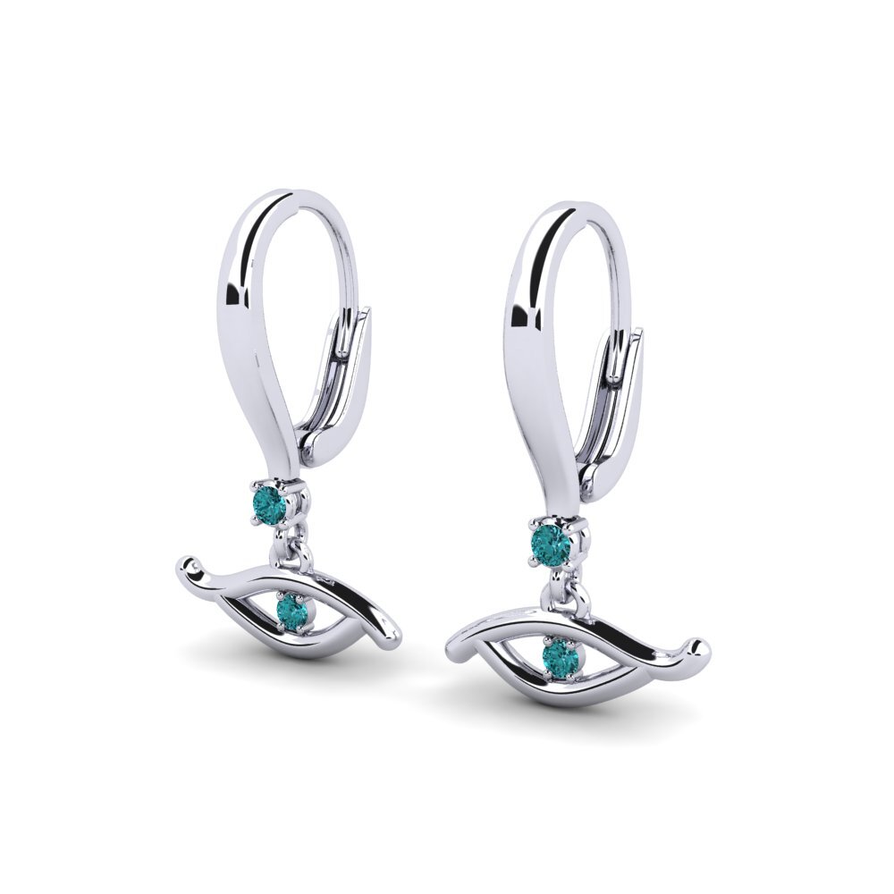 Blue Diamond Women's Earring Dravenos