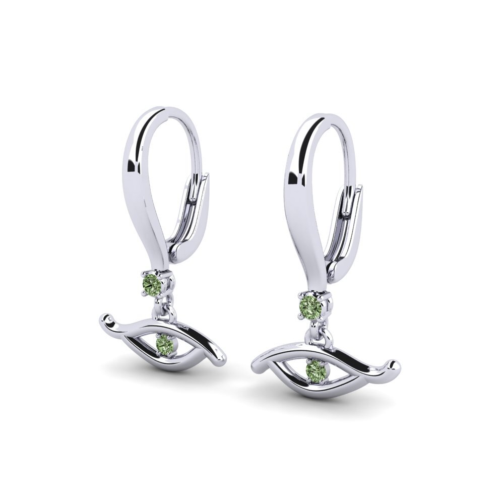 Green Diamond Women's Earring Dravenos